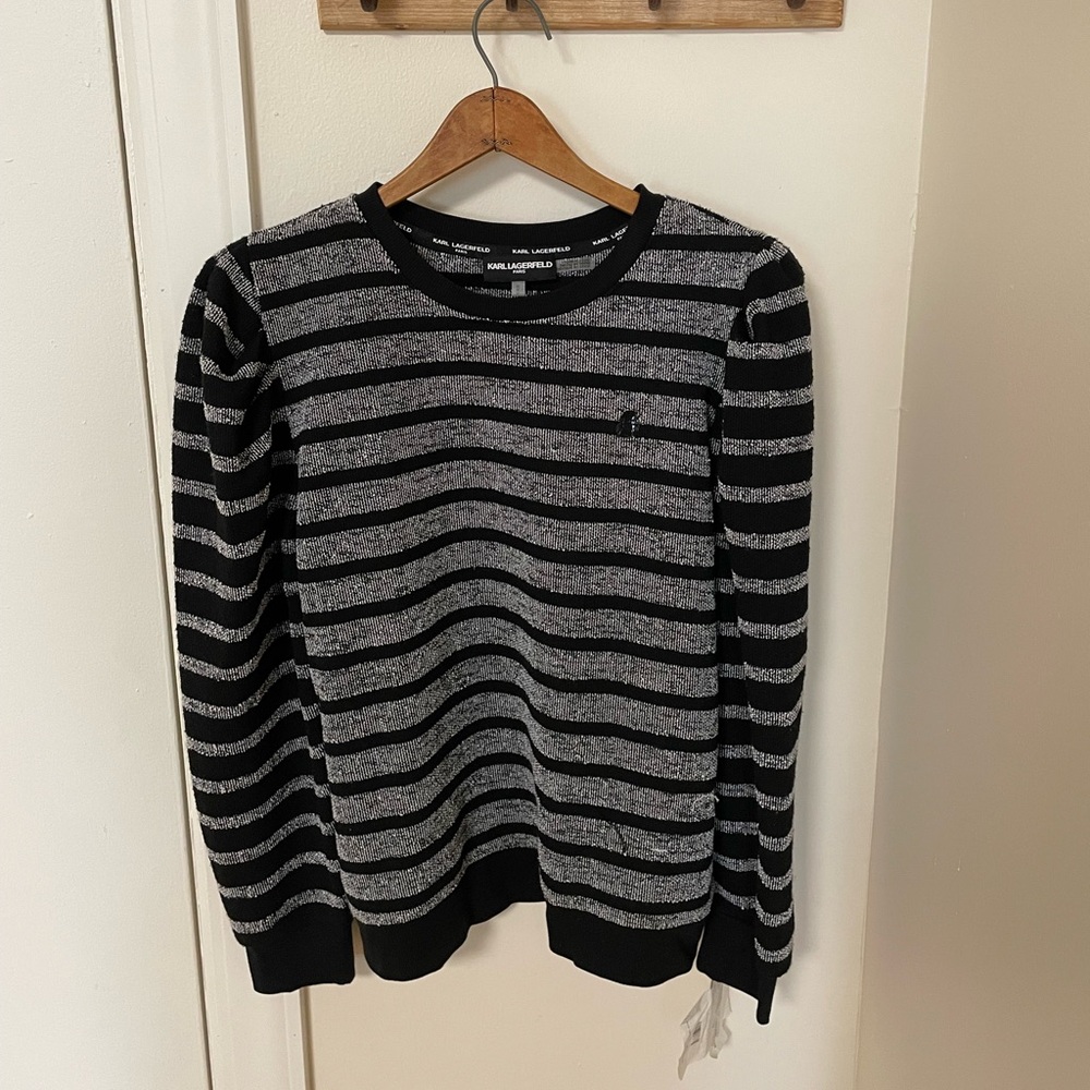 Karl Lagerfeld puff sleeve sweater